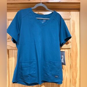 Grey's Anatomy Teal Scrub Top